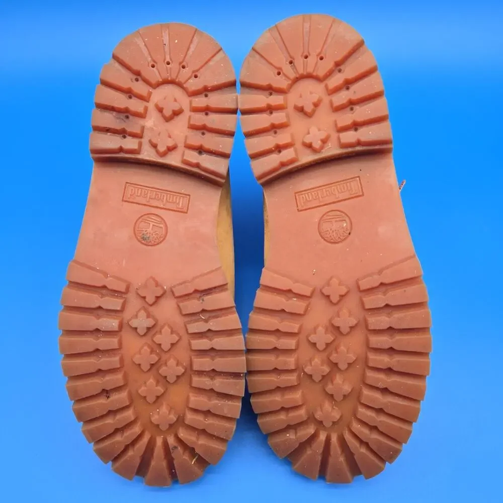 Timberland 6 Inch Premium Waterproof Boots Junior 7 Wheat Nubuck 12909